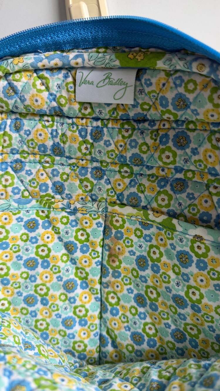 Vera Bradley Quilted Cotton Mini Backpack in English Meadow Floral Print - Picture 7 of 8